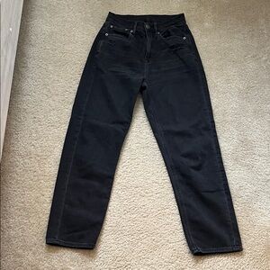 American Eagle Outfitters Black Straight-Leg Jeans